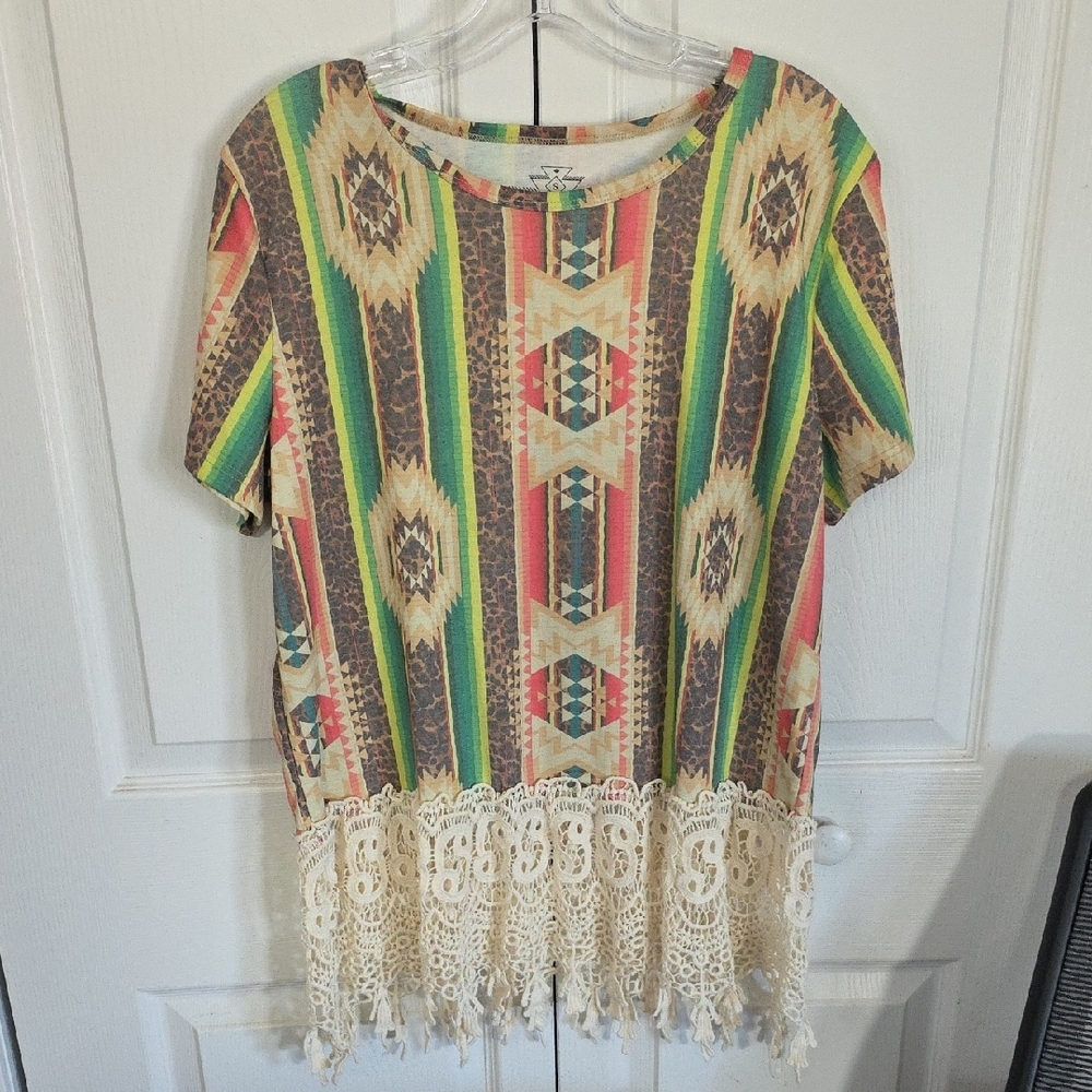 Crazy Train  Graphic Ruffled Tee